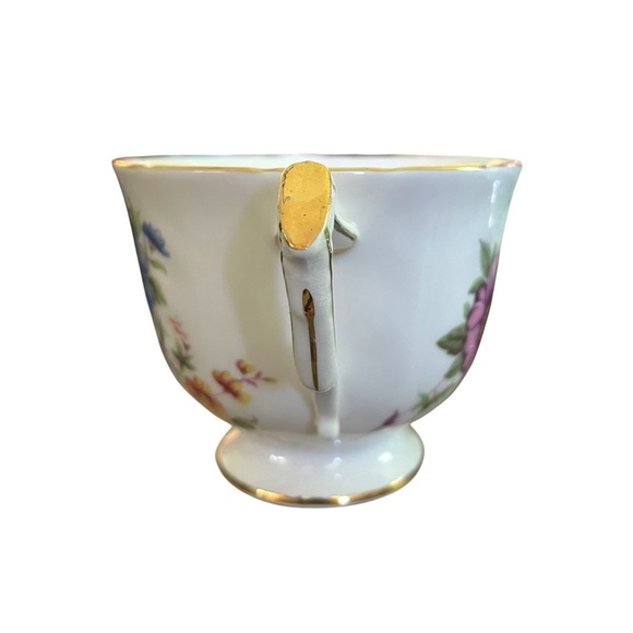 John Ansley Floral Sprays Porcelain Teacup and Saucer Set - Picture 6 of 13